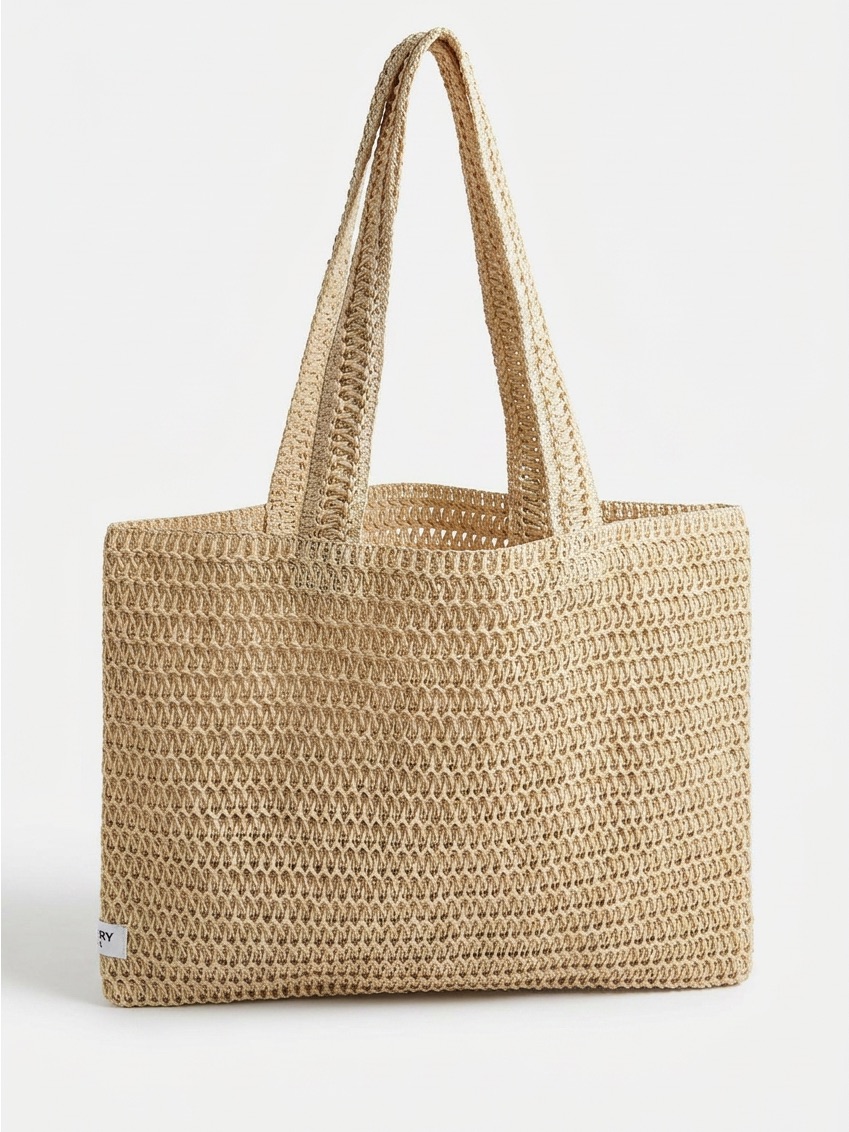 Burberry Beauty Burberry Goddess Gwp Straw Woven Tote Bag